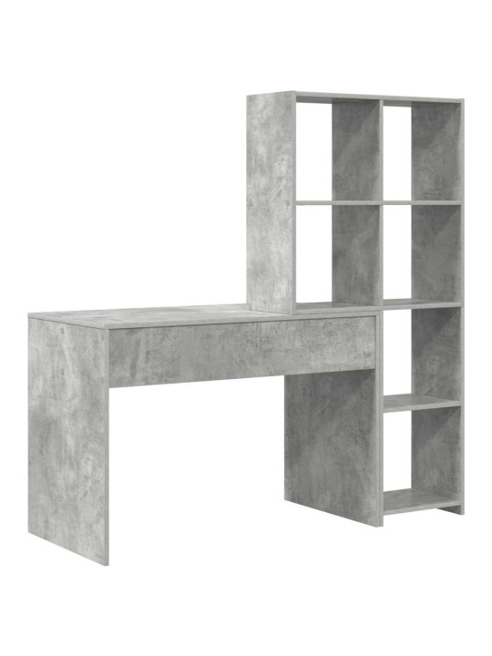 Galds betona pelēka 138.5 x 55 x 143 cm inženierijas koks