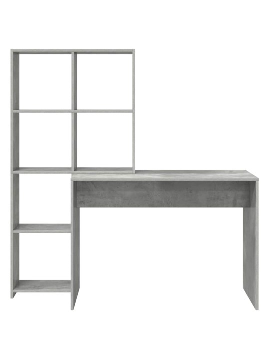 Galds betona pelēka 138.5 x 55 x 143 cm inženierijas koks