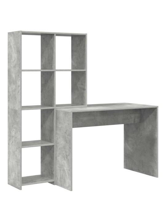Galds betona pelēka 138.5 x 55 x 143 cm inženierijas koks