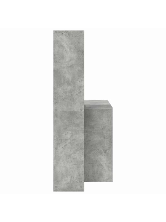 Galds betona pelēka 138.5 x 55 x 143 cm inženierijas koks
