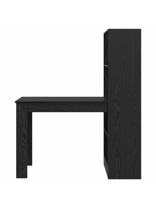 Galds melns ozols 122 x 67 x 145 cm inženierijas koks