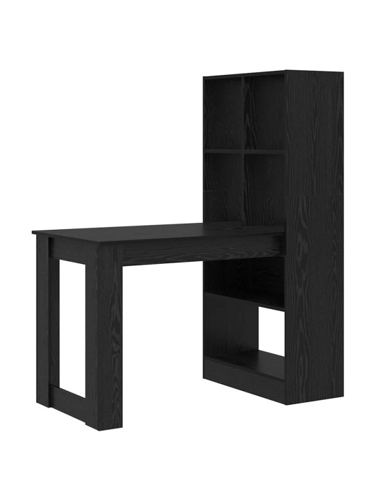 Galds melns ozols 122 x 67 x 145 cm inženierijas koks