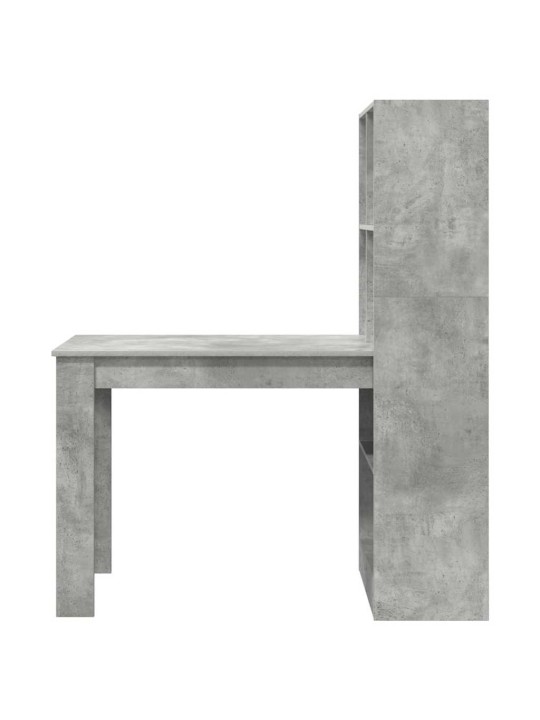 Galds betona pelēks 122 x 67 x 145 cm inženierijas koks