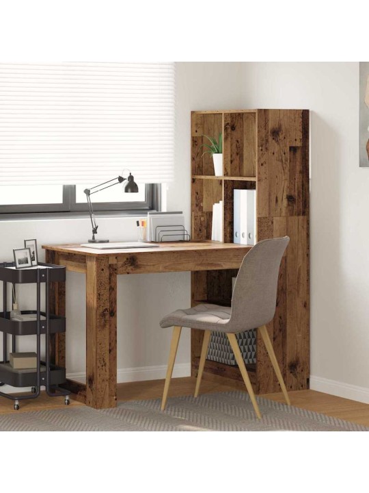 Galds ar plauktu vecs koks 122 x 67 x 145 cm inženierijas koks