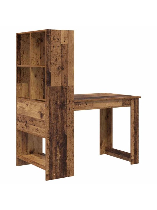 Galds ar plauktu vecs koks 122 x 67 x 145 cm inženierijas koks