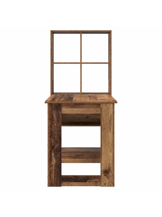 Galds ar plauktu vecs koks 122 x 67 x 145 cm inženierijas koks