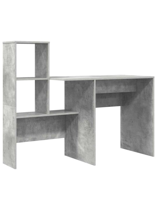 Galds betona pelēka 131.5 x 50 x 106.5 cm inženierijas koks