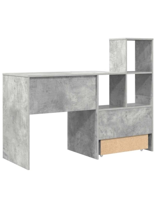 Galds betona pelēka 131.5 x 50 x 106.5 cm inženierijas koks