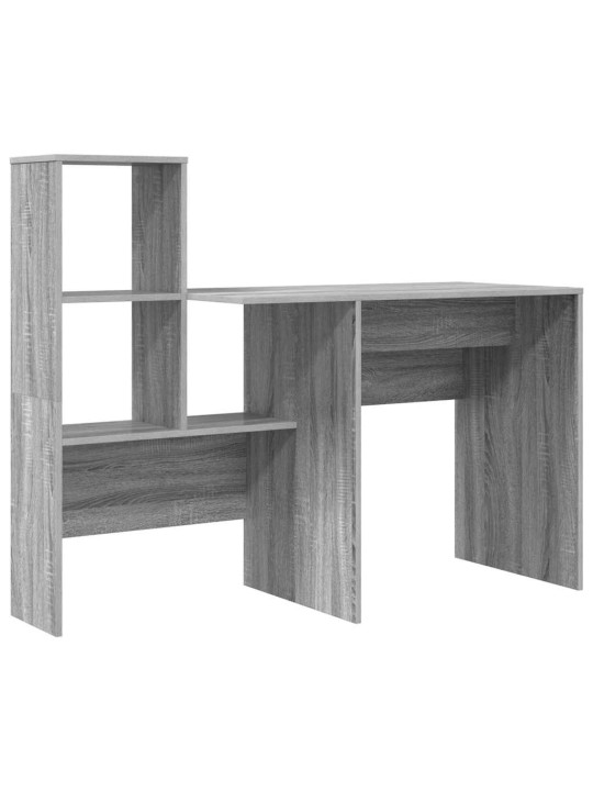 Galds ar atvilktni pelēka sonomas ozola 131.5 x 50 x 106.5 cm
