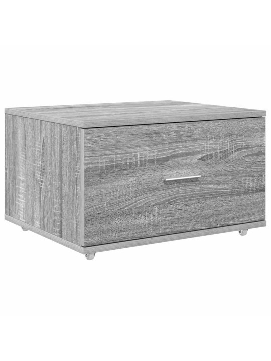 Galds ar atvilktni pelēka sonomas ozola 131.5 x 50 x 106.5 cm