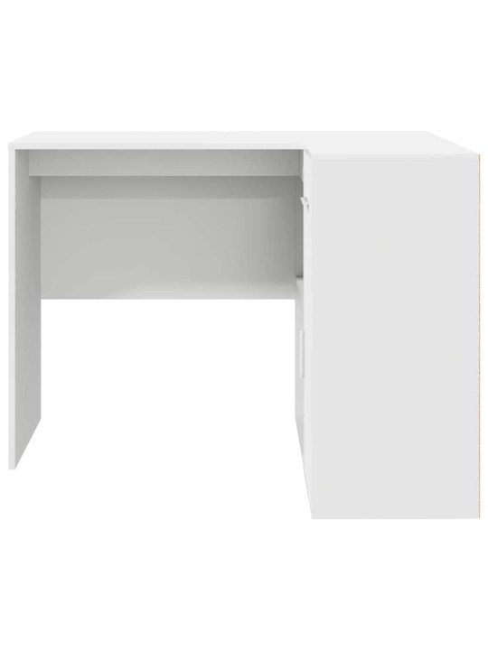 Stūra rakstāmgalds ar atvilktni 2 pcs balts 102 x 50 x 75 cm