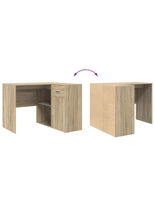Stūra rakstāmgalds 2 pcs sonoma ozols 102 x 50 x 75 cm