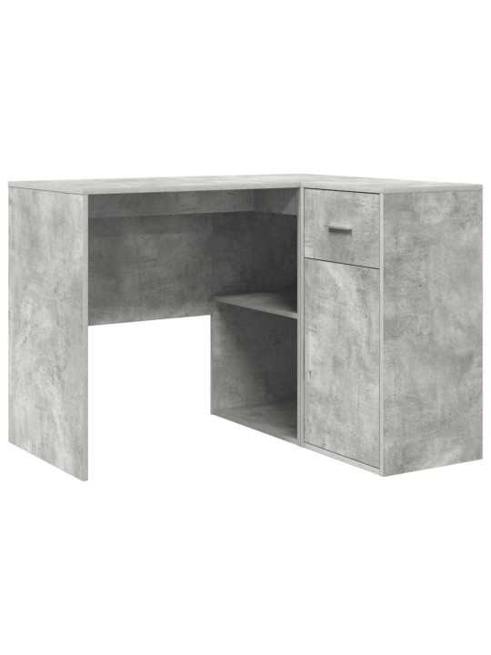 Stūra rakstāmgalds 2 pcs betona pelēks 102 x 50 x 75 cm