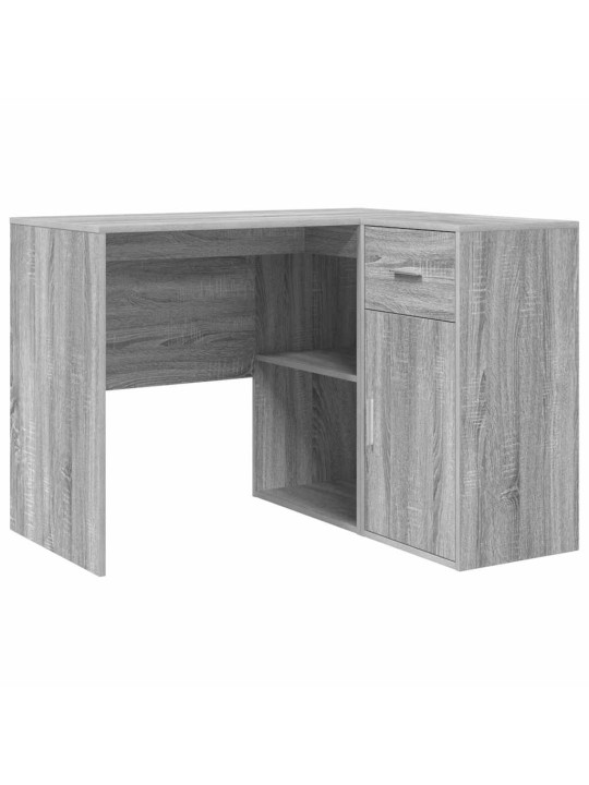 Stūra rakstāmgalds 2 pcs pelēka sonomas ozola 102 x 50 x 75 cm
