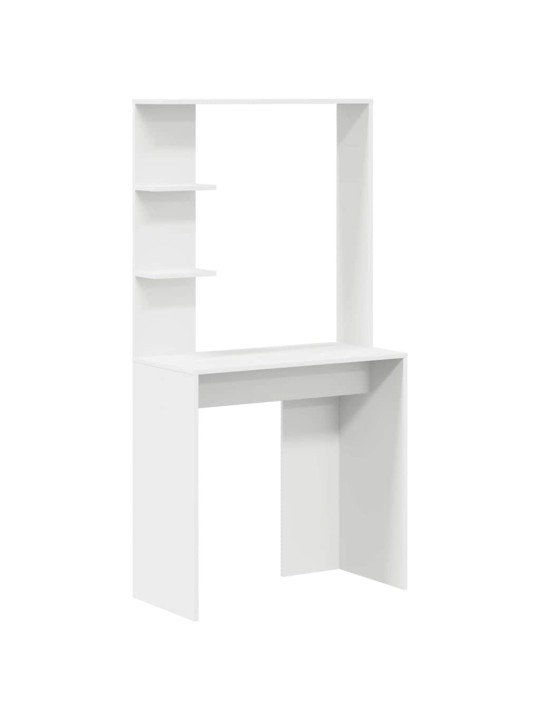 Galds ar uzglabāšanu ar durvīm 2 pcs balts 78.5 x 37 x 154.5 cm