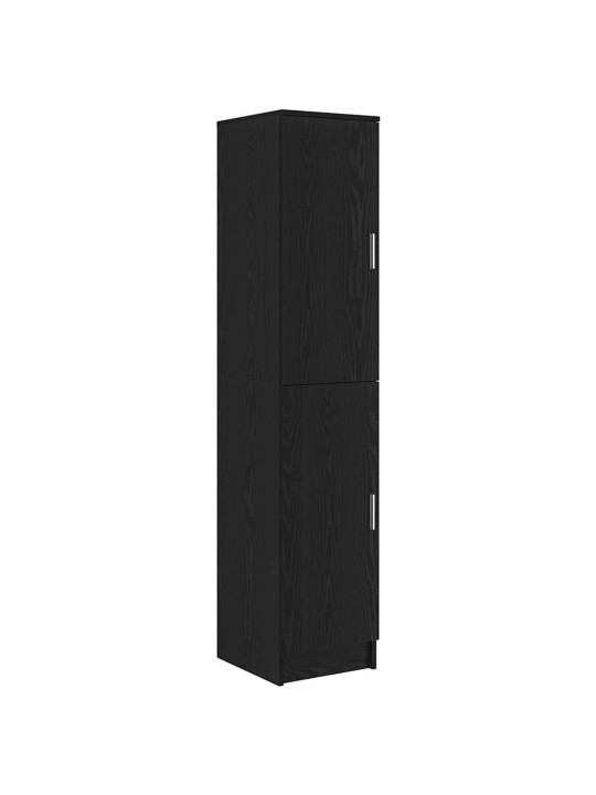 Galds ar uzglabāšanu 2 pcs melns ozols 78.5 x 37 x 154.5 cm