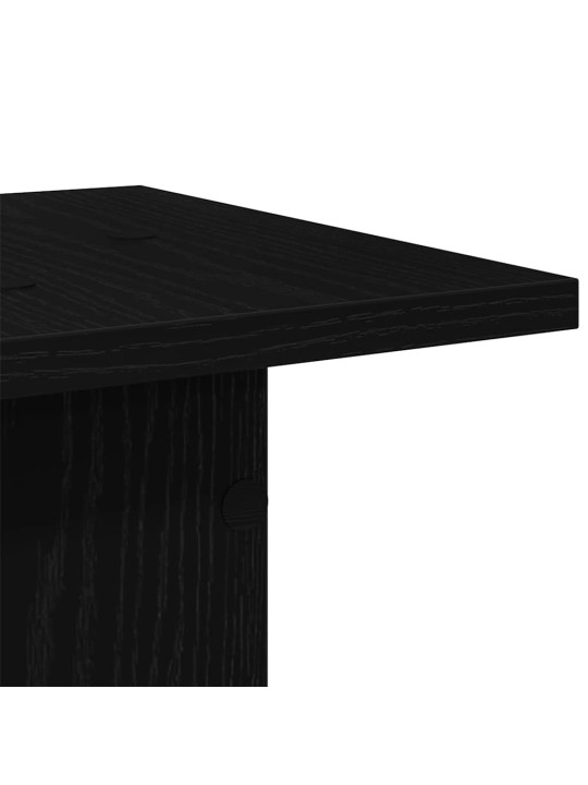Augu statīvs 2 pcs melns ozols 30 x 30 x 80 cm