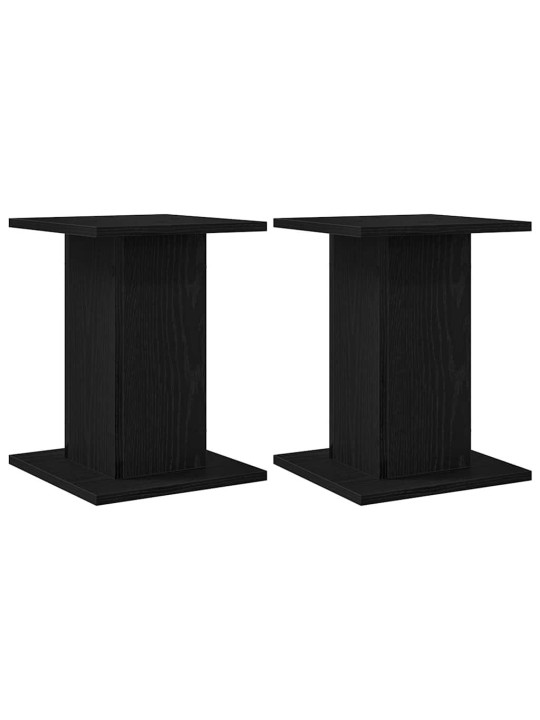Augu statīvs 2 pcs melns ozols 30 x 30 x 40 cm