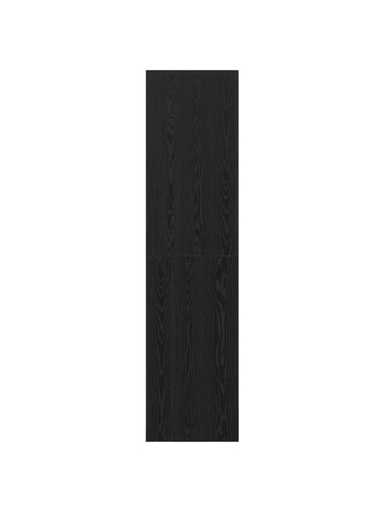 Skapis melns ozols 100 x 50 x 200 cm inženierijas koks