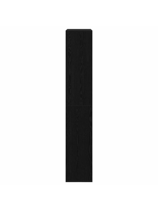 Grāmatplaukts melns ozols 100 x 33 x 187.5 cm inženierijas koks