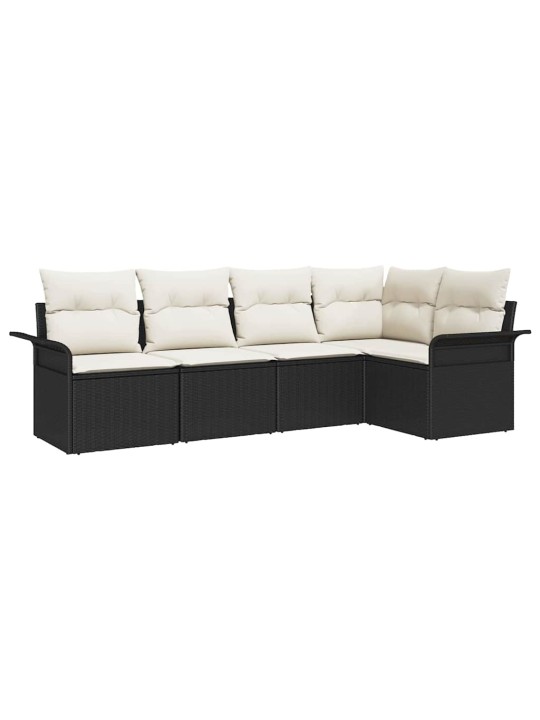 Dārza dīvānu komplekts ar spilvenu 5 pcs 242.5 x 132.5 x 85 cm