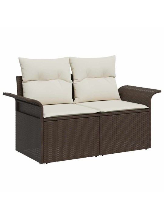 Dārza dīvānu komplekts ar spilvenu 6 pcs 242.5 x 132.5 x 85 cm