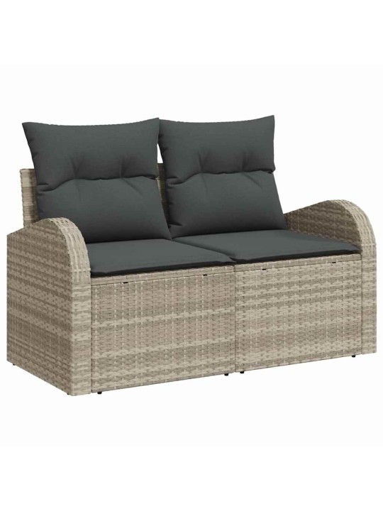 Dārza dīvānu komplekts 9 pcs 55 x 55 x 37 cm poliratāns