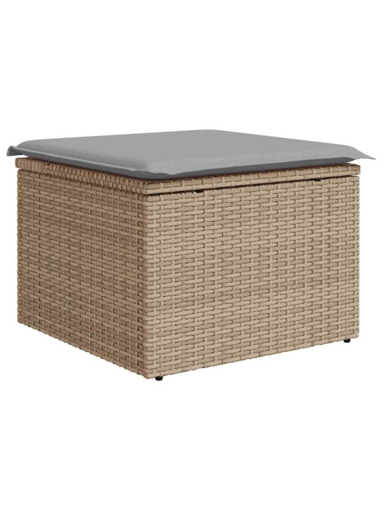 Ar spilvenu regulējams 4 pcs bēša 239 x 117 x 37 cm