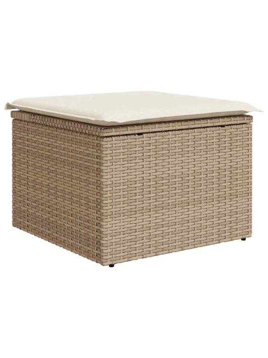 Ar spilvenu regulējams 4 pcs bēša 239 x 117 x 37 cm
