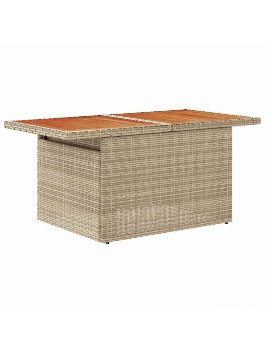 Dārza dīvānu komplekts ar spilvenu 7 pcs bēša un gaiši pelēka