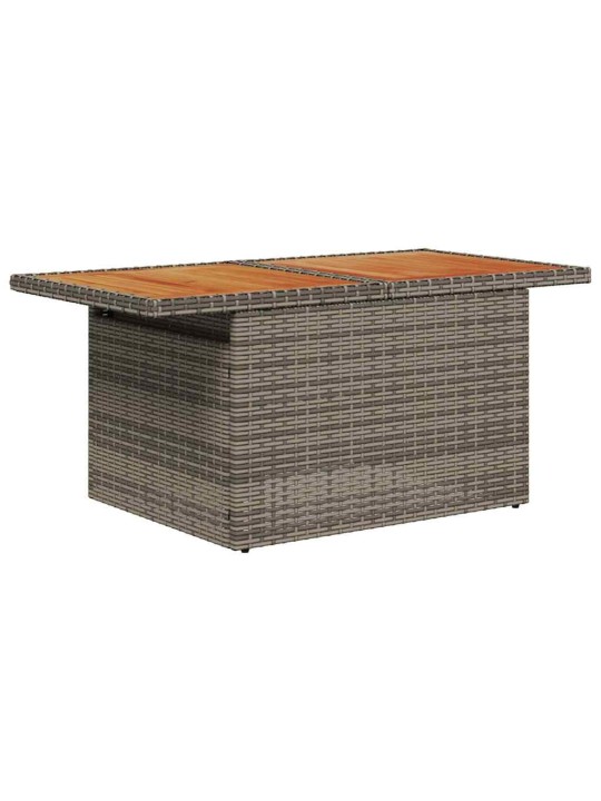 Dārza dīvānu komplekts 10 pcs pelēks un brūns 100 x 55 x 73 cm