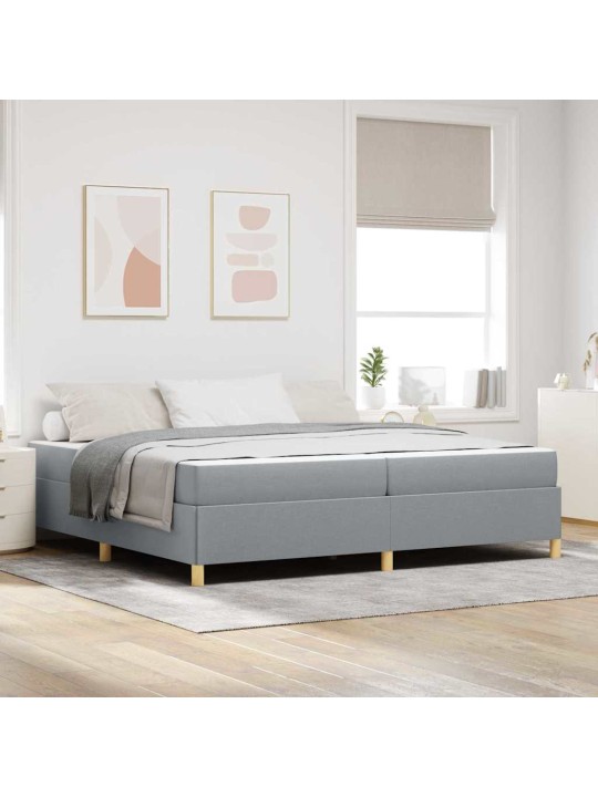 Kontinentālā gulta gaiši pelēks un balts 200 x 200 cm