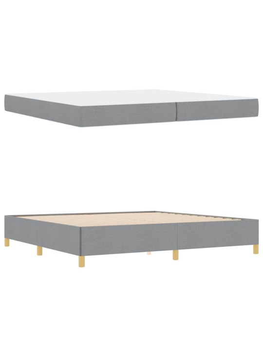 Kontinentālā gulta gaiši pelēks un balts 200 x 200 cm