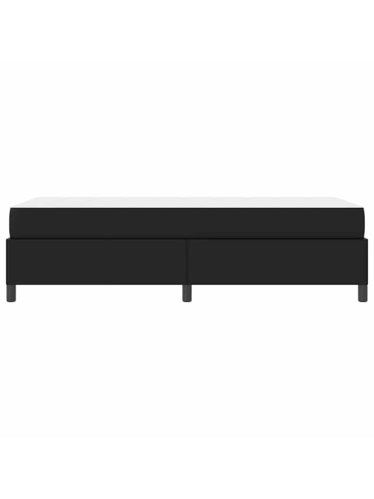 Gultas rāmis ar matraci melna 80 x 200 cm mākslīgā āda