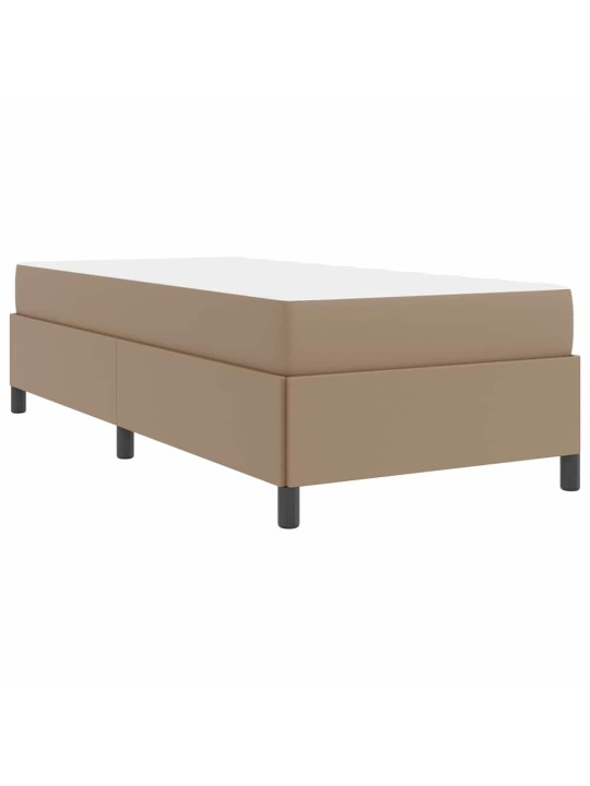 Gultas rāmis ar matraci kapučīno 100 x 200 cm mākslīgā āda