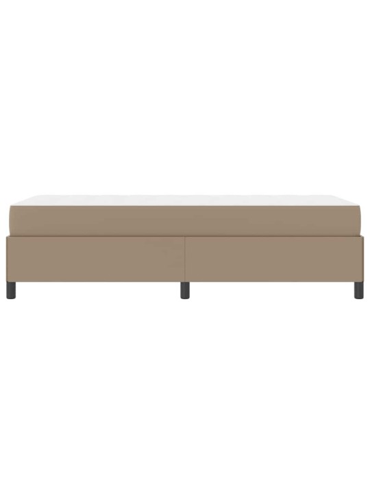 Gultas rāmis ar matraci kapučīno 100 x 200 cm mākslīgā āda