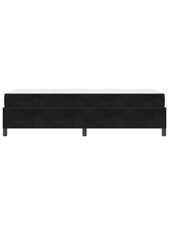 Gultas rāmis melns un balts un melns 100 x 200 cm samts