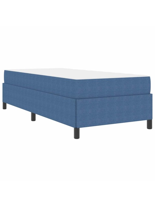 Gultas rāmis zila 90 x 190 cm korduroja audums