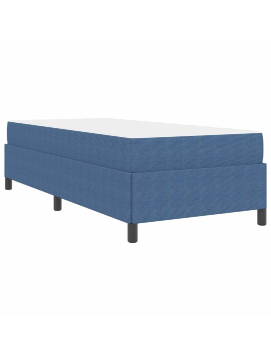 Gultas rāmis zila 90 x 200 cm korduroja audums