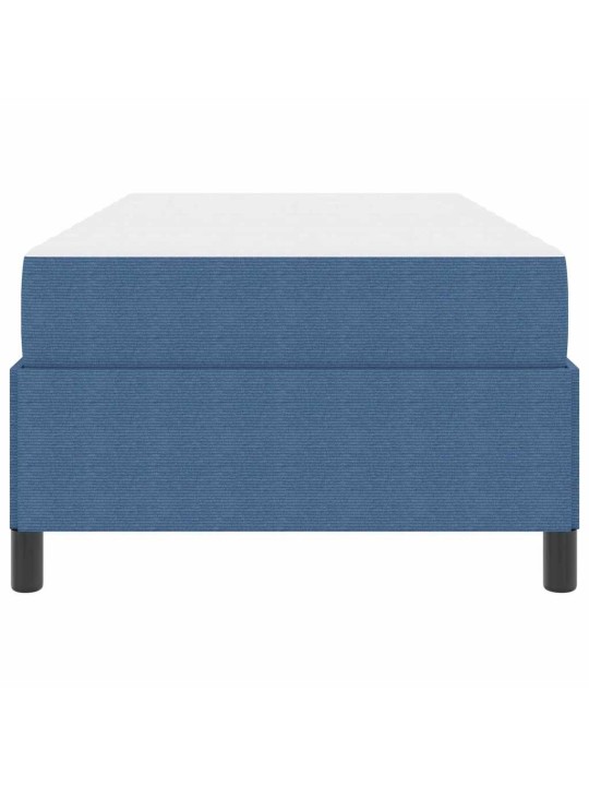 Gultas rāmis zila 90 x 200 cm korduroja audums