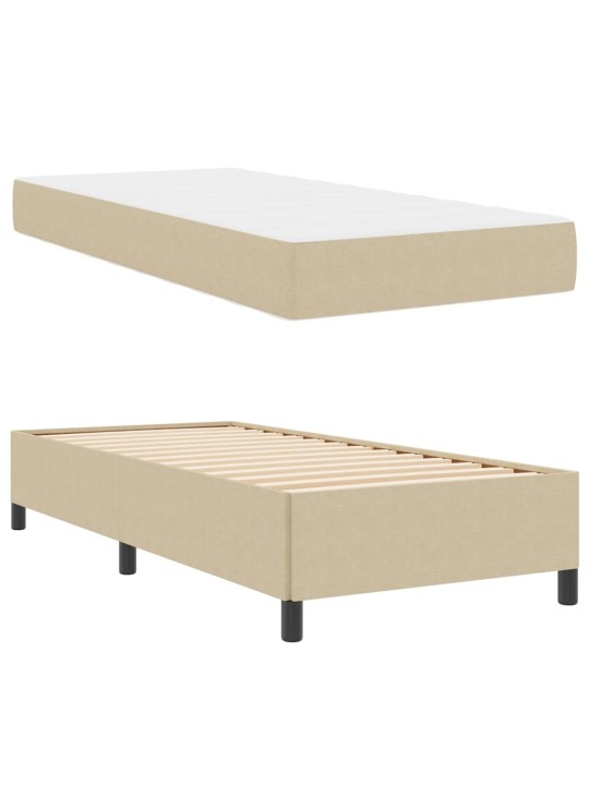 Gultas rāmis gaiši pelēks 100 x 200 cm korduroja audums