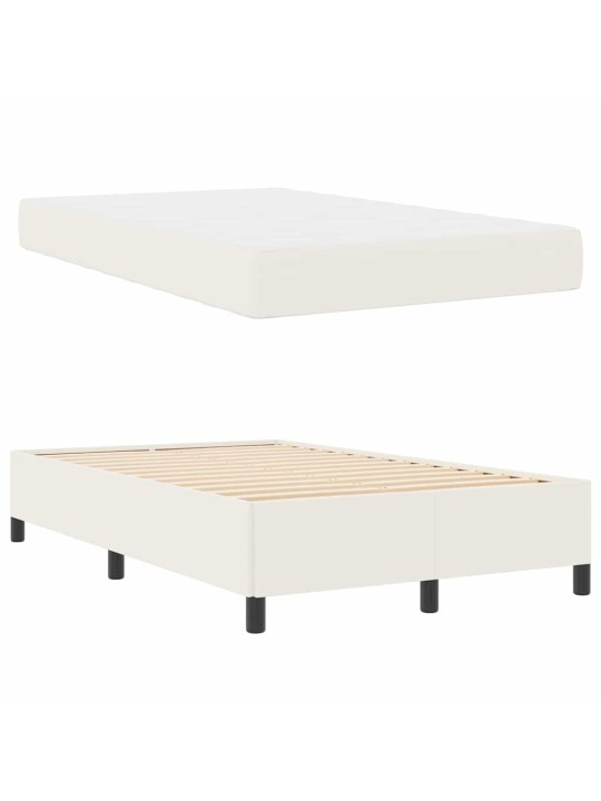 Gultas rāmis krēmkrāsa 120 x 200 cm korduroja audums