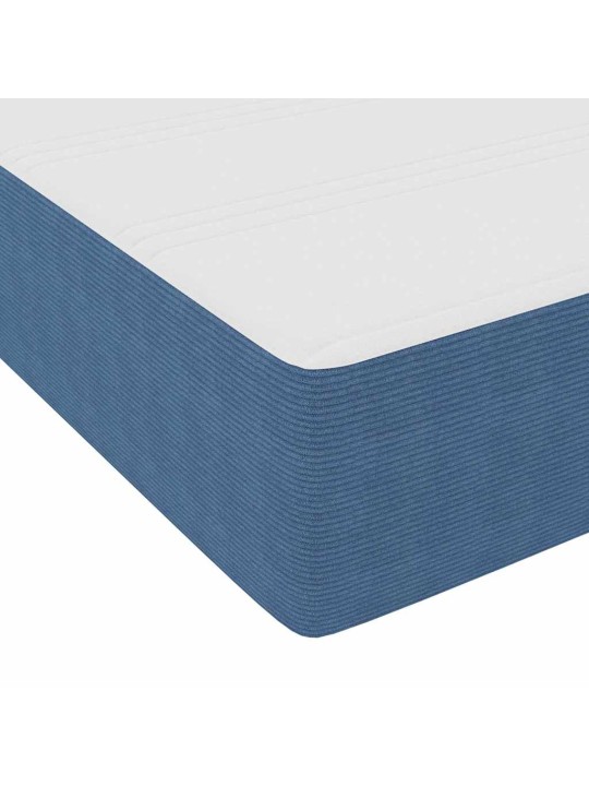Gultas rāmis zila 120 x 200 cm korduroja audums