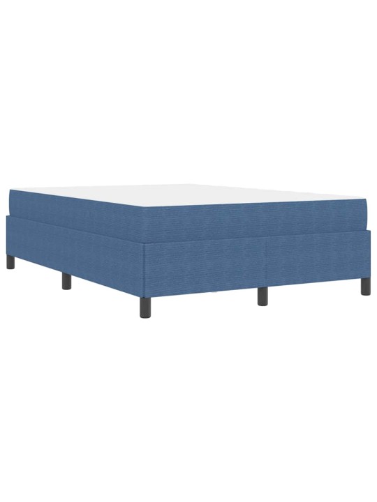 Gultas rāmis zila 140 x 190 cm korduroja audums