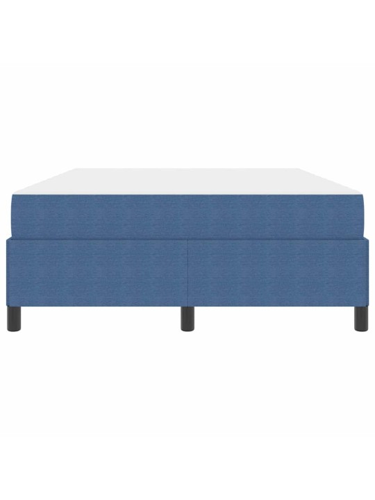 Gultas rāmis zila 140 x 190 cm korduroja audums