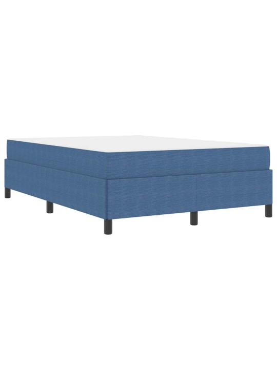 Gultas rāmis zila 140 x 190 cm korduroja audums