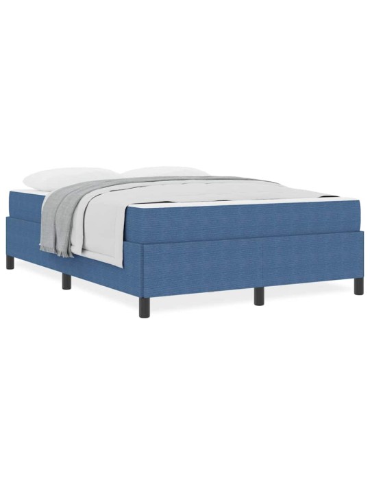Gultas rāmis zila 140 x 190 cm korduroja audums