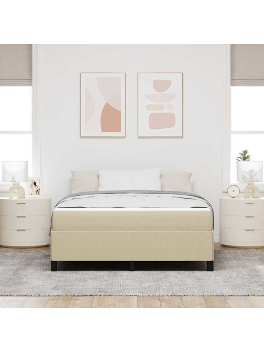 Gultas rāmis gaiši pelēks 160 x 200 cm korduroja audums
