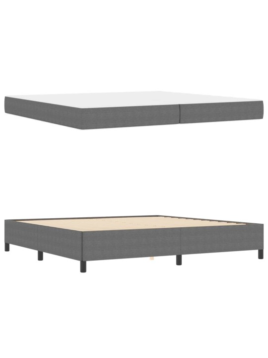 Gultas rāmis gaiši pelēka 200 x 200 cm korduroja audums