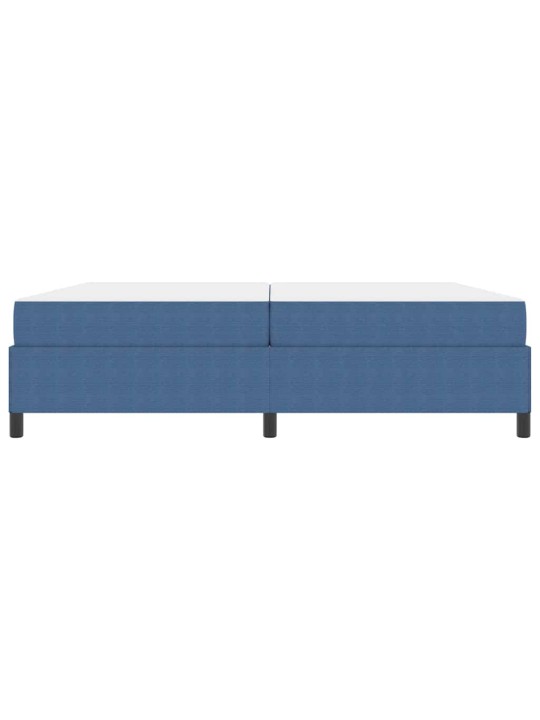 Gultas rāmis zila 200 x 200 cm korduroja audums